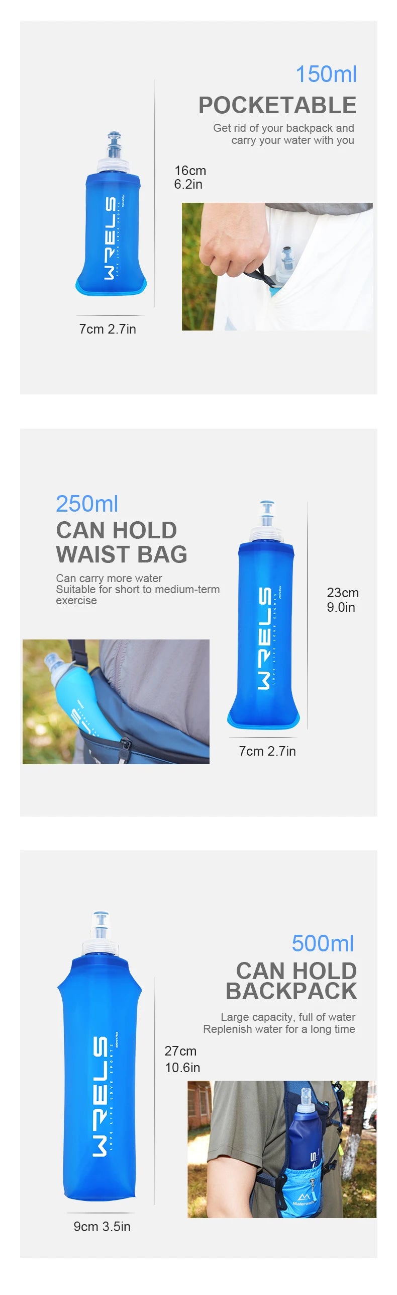 Collapsible TPU Soft Flask