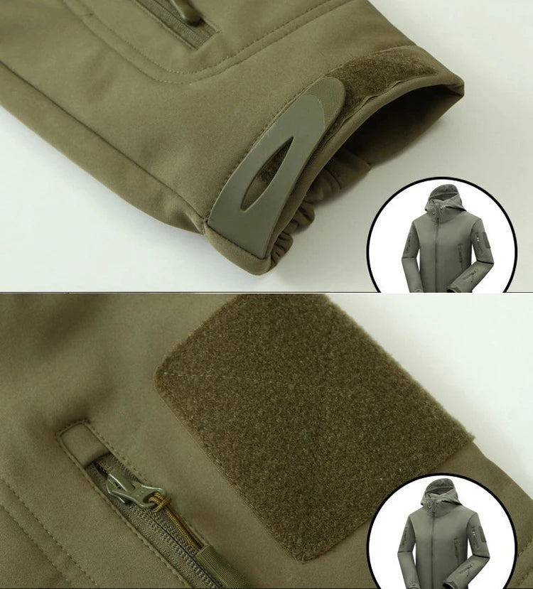 Men's Tactical Softshell Tracksuit, Fleece Lined