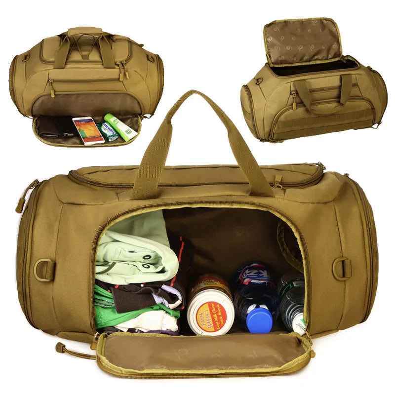35/45l Tactical Gym Duffel Backpack Waterproof
