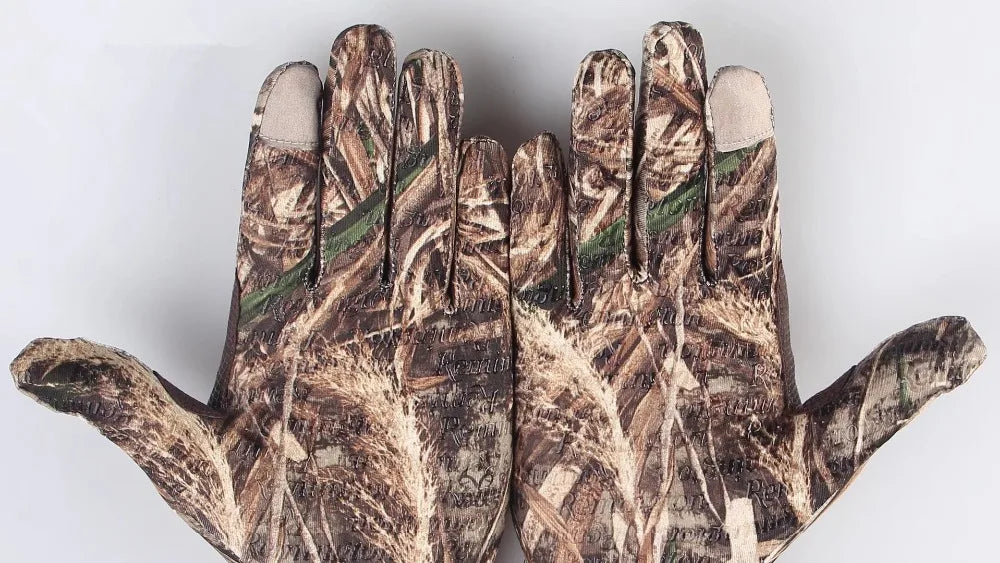 Camo Quick Dry Full Finger Hunting Gloves