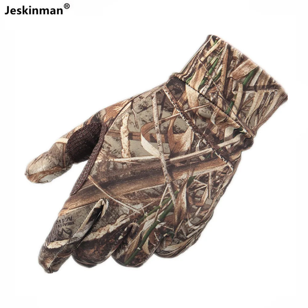 Camo Quick Dry Full Finger Hunting Gloves