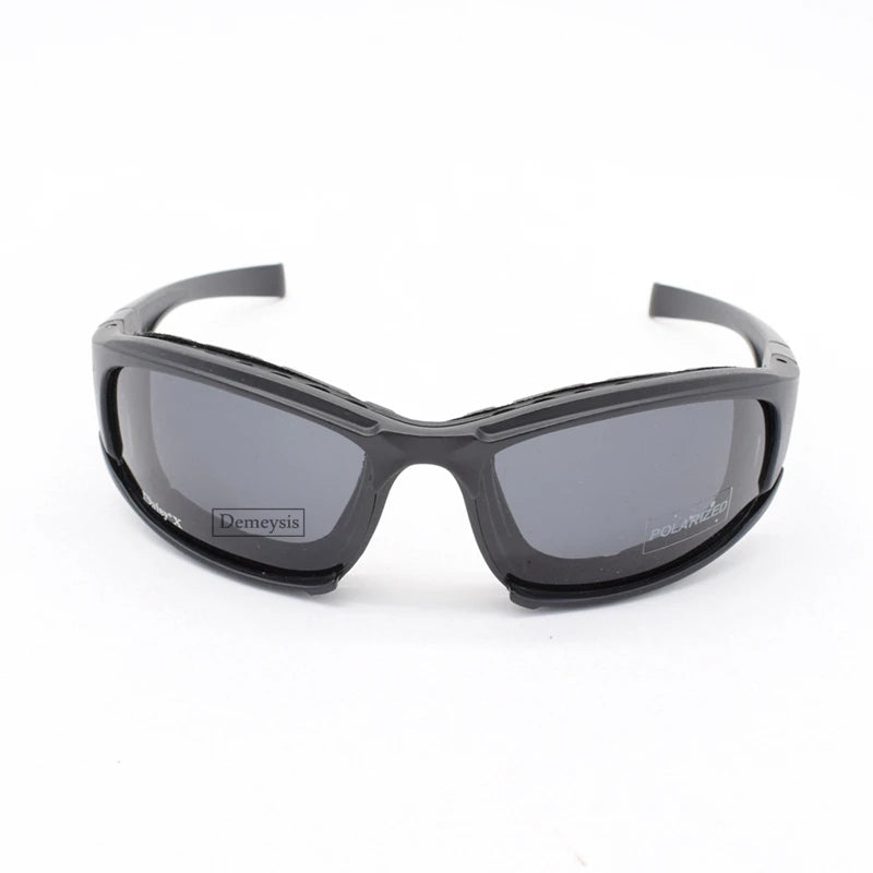 Tactical 4‑lens Polarized Sunglasses
