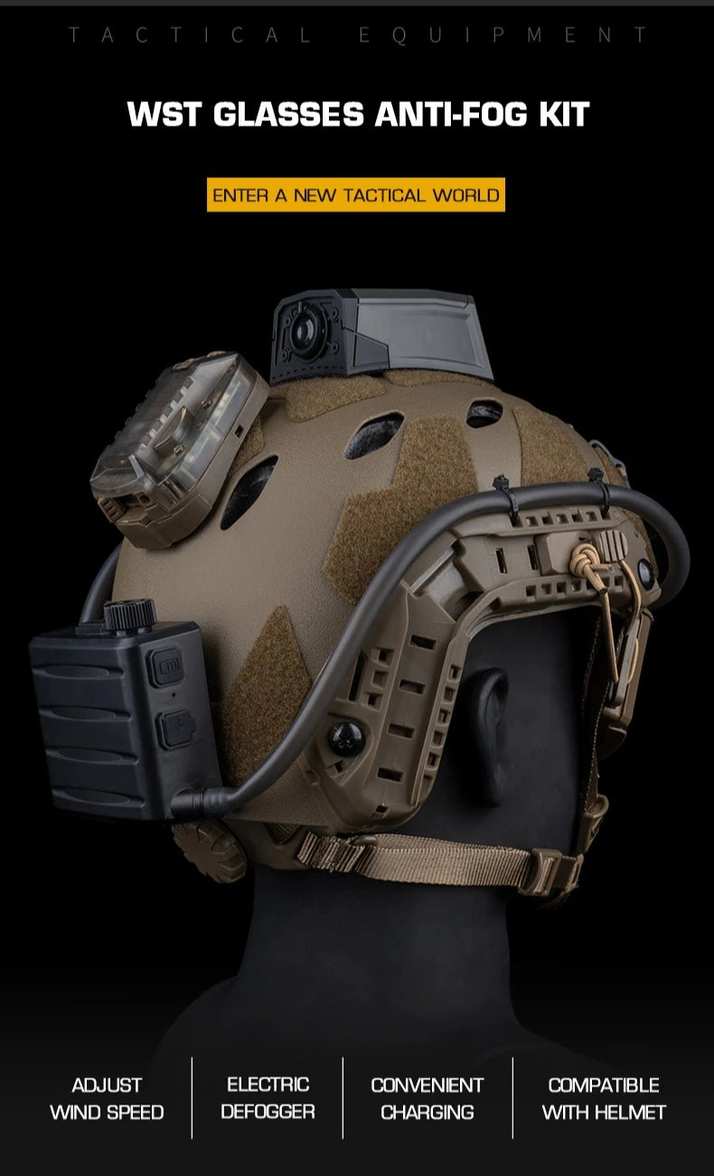Tactical Goggle Defogger Fan Kit
