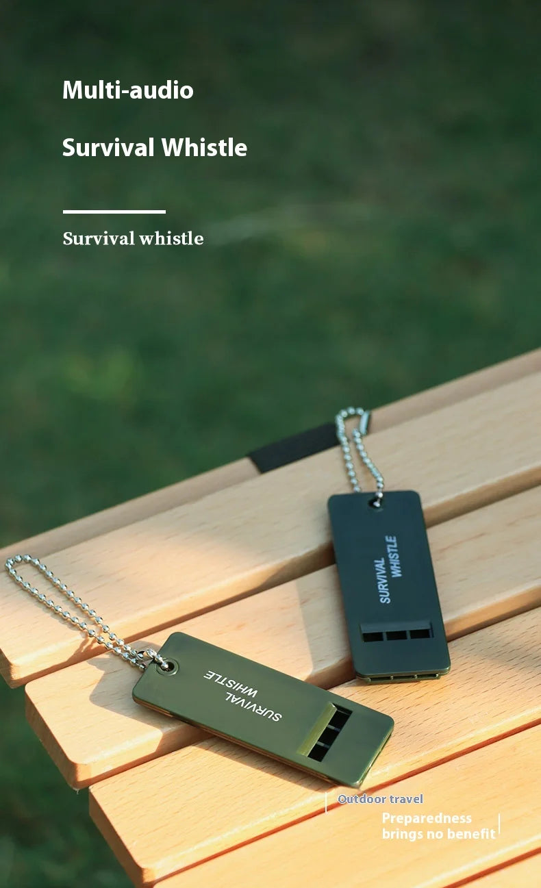 Emergency Whistle with LED Light & Compass
