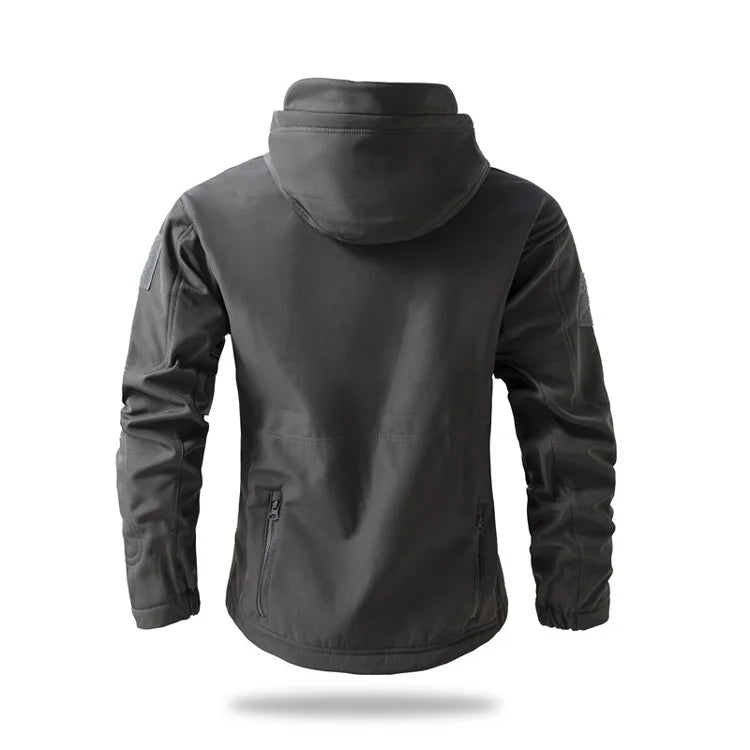 Men's Shark Skin Softshell Tactical Jacket Camo
