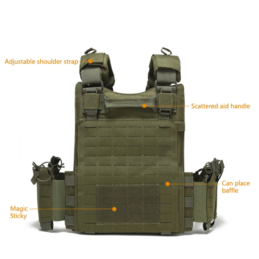 MOLLE Tactical Training Vest Waterproof quick-release