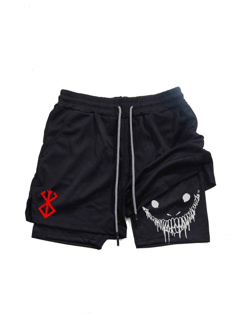 2 in 1 Men's Sports Shorts