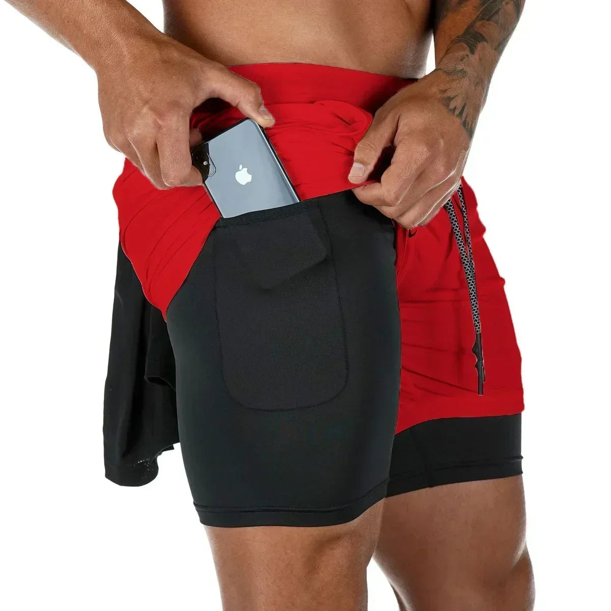 2 in 1 Men's Sports Shorts