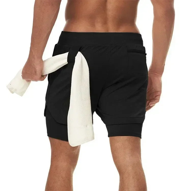 2 in 1 Men's Sports Shorts