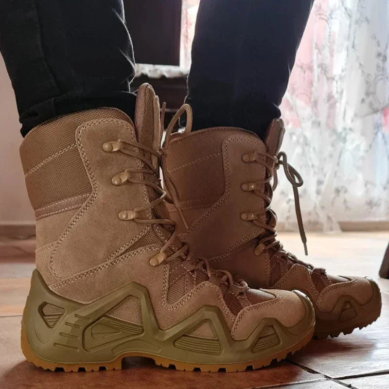 Men's Breathable Lace Up Tactical Hiking Boots