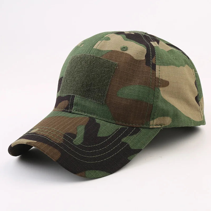 Camouflage Mesh Snapback Cap Adjustable Unisex
