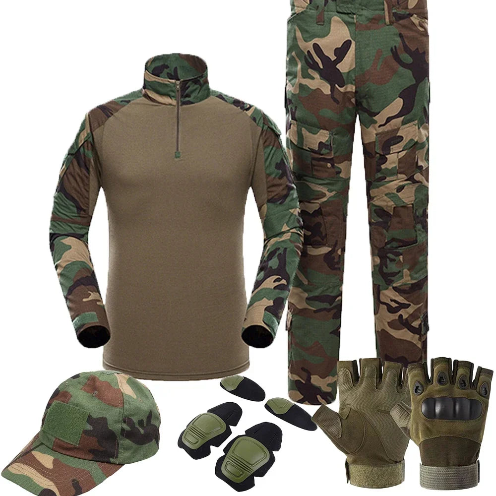 Tactical Camouflage Shirt & Pants Set