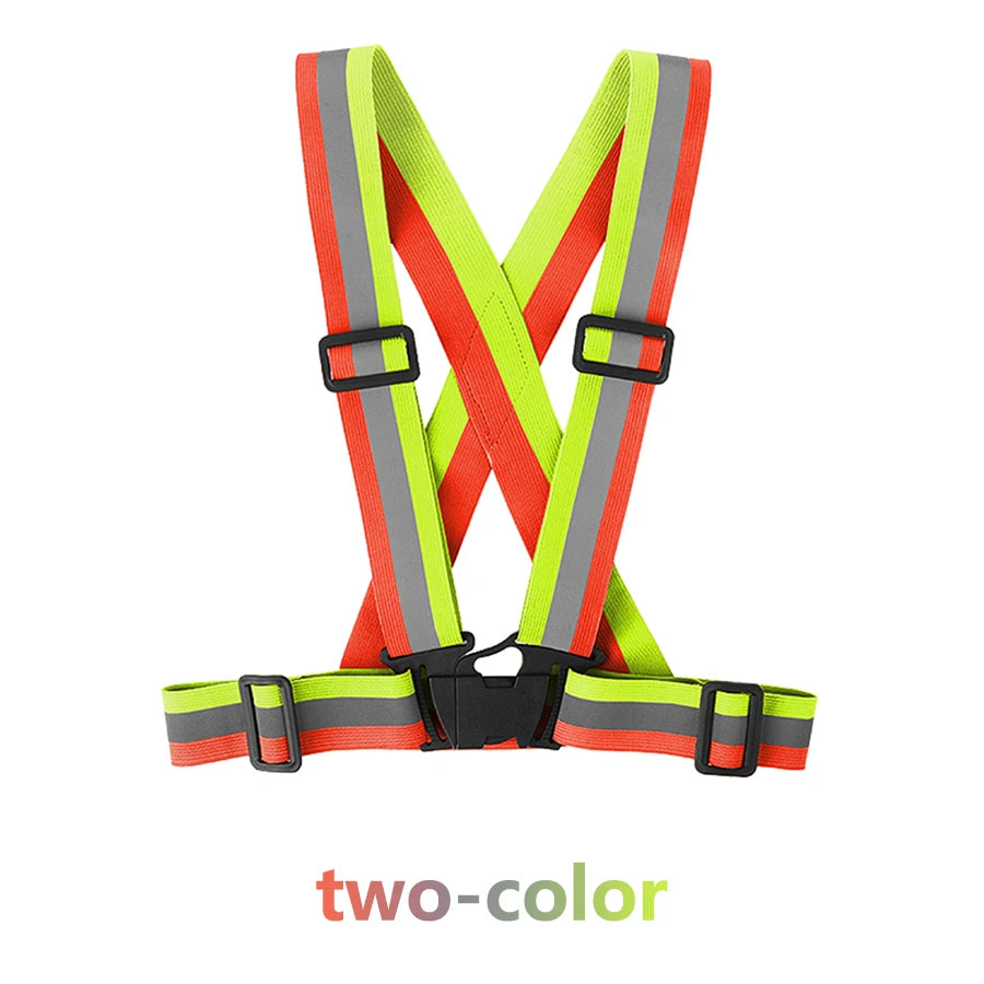 Adjustable Reflective Safety Vest Running & Cycling