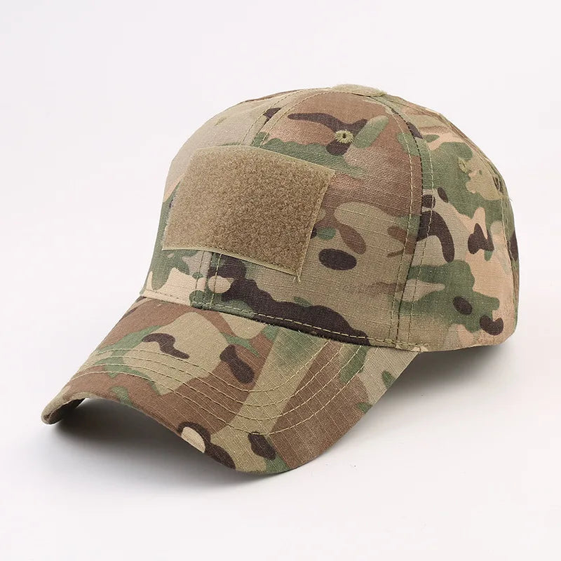 Camouflage Mesh Snapback Cap Adjustable Unisex