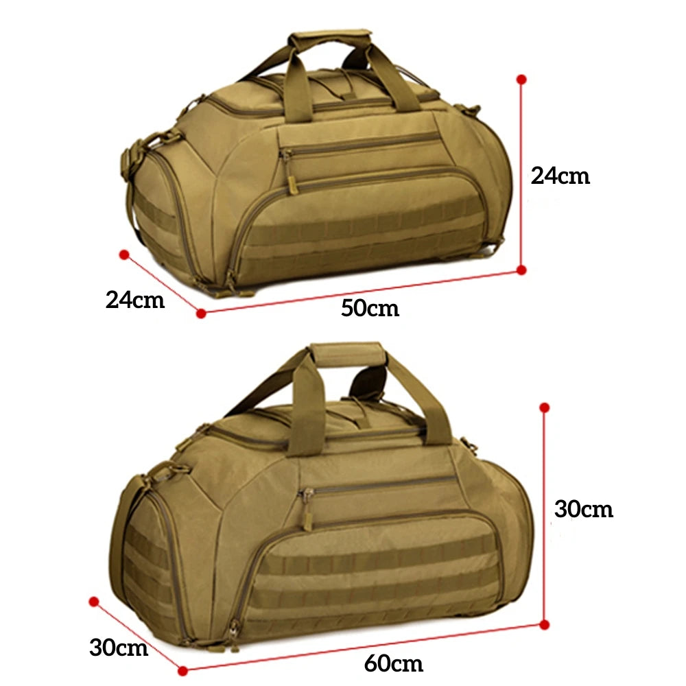 35/45l Tactical Gym Duffel Backpack Waterproof