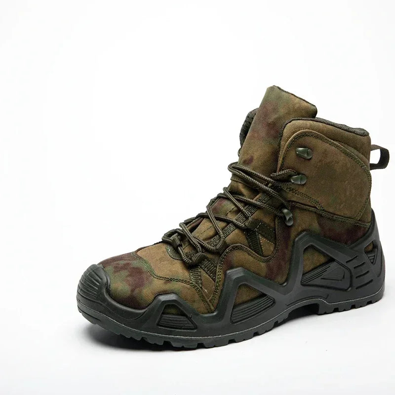 Men's Breathable Lace Up Tactical Hiking Boots
