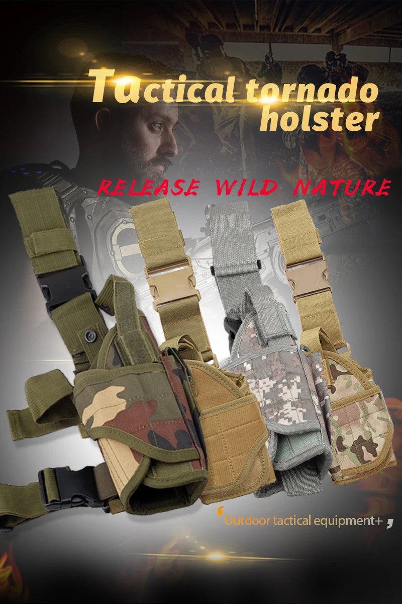 Right Hand Tactical Thigh Pistol Holster