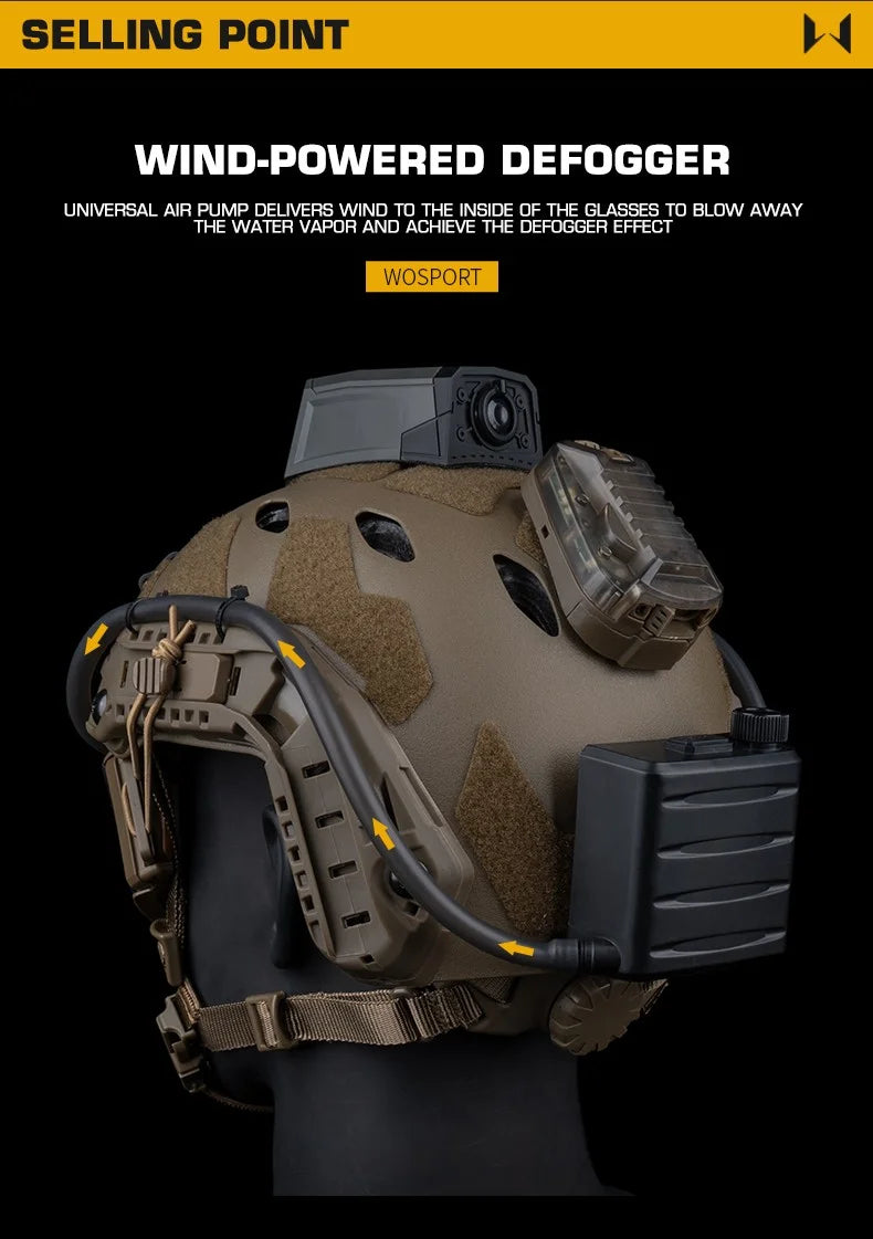 Tactical Goggle Defogger Fan Kit