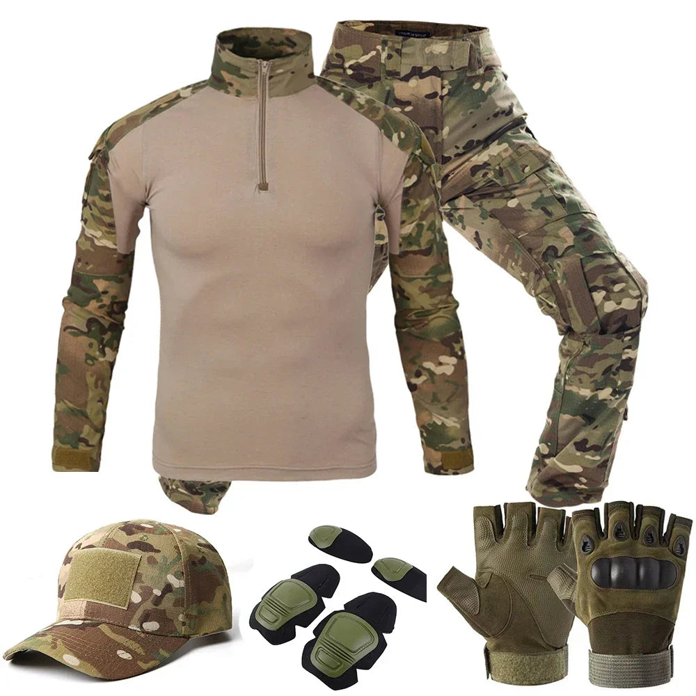 Tactical Camouflage Shirt & Pants Set