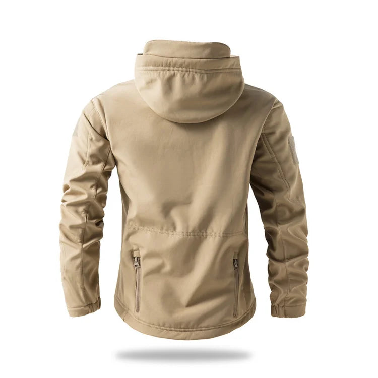 Men's Shark Skin Softshell Tactical Jacket Camo