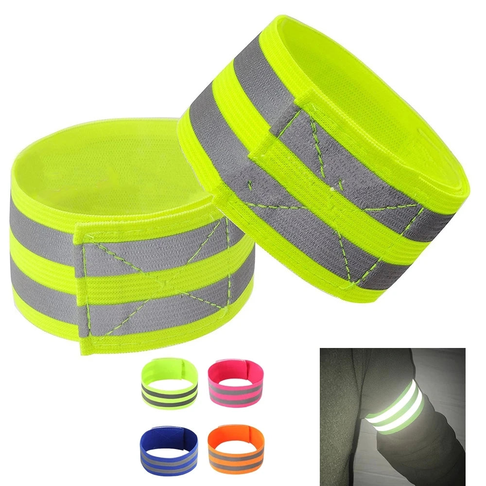 Reflective Running Armband 2 Pack (wrist & Ankle)