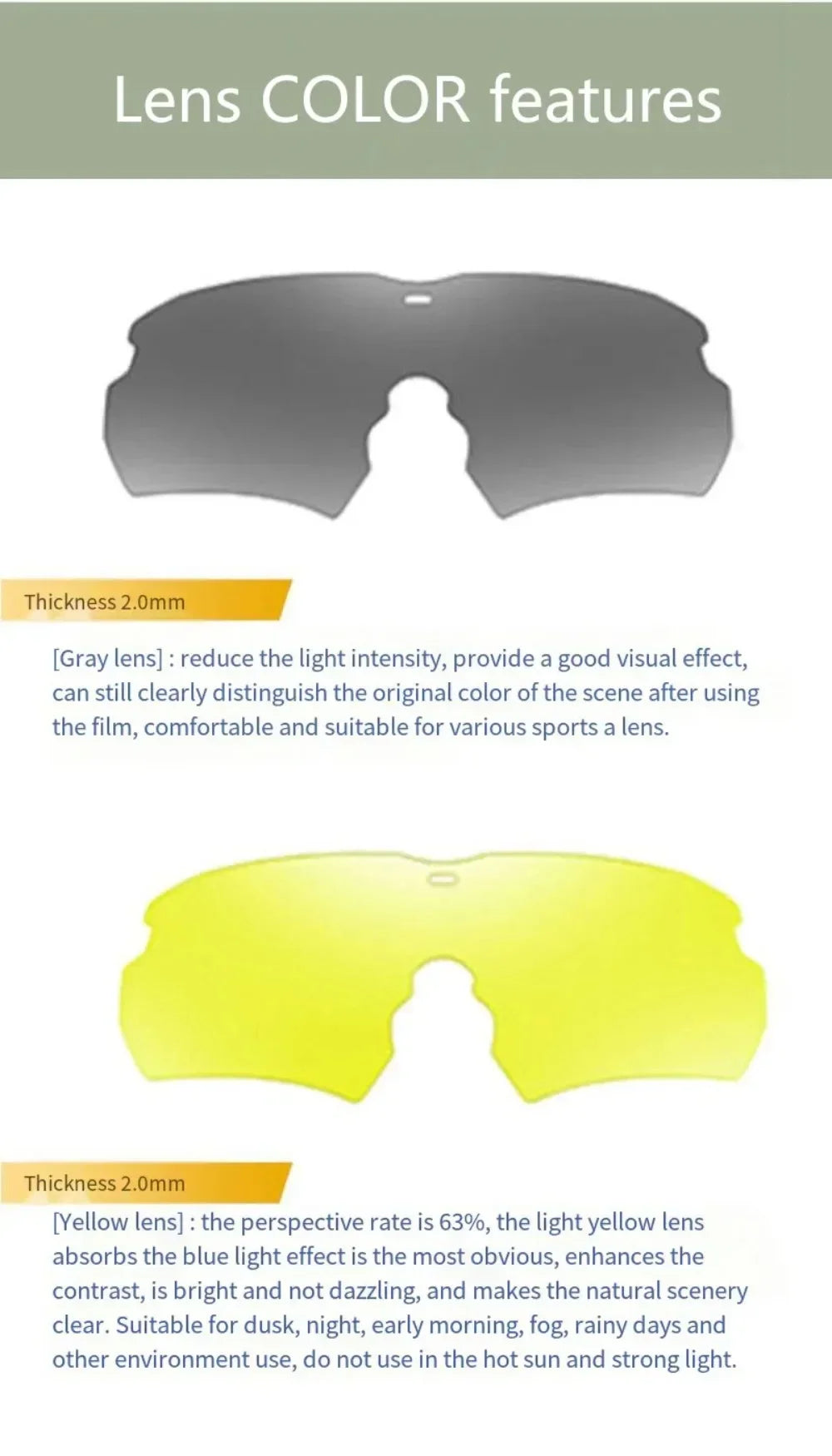 3 Lens Tactical Goggles Windproof Airsoft