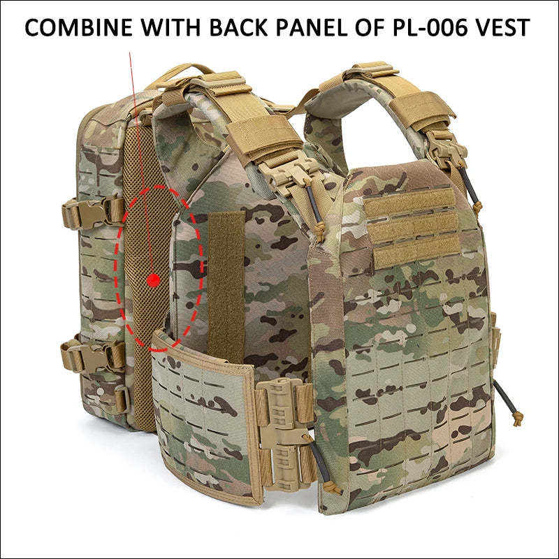 12l Tactical Nylon Backpack with MOLLE & Helmet Flap