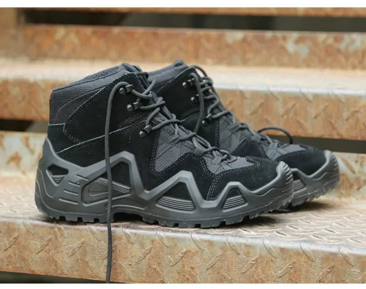 Men's Breathable Lace Up Tactical Hiking Boots