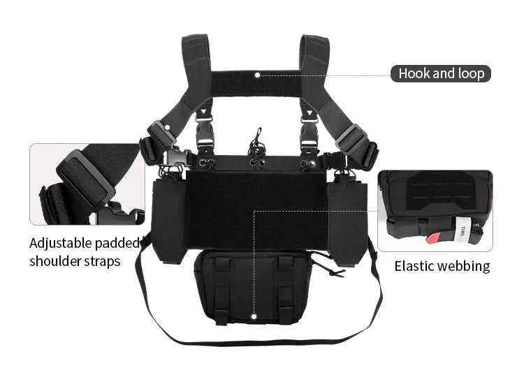 Camo MOLLE Chest Rig