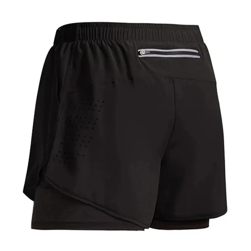 Men's 2 in 1 Quick Dry Training Shorts
