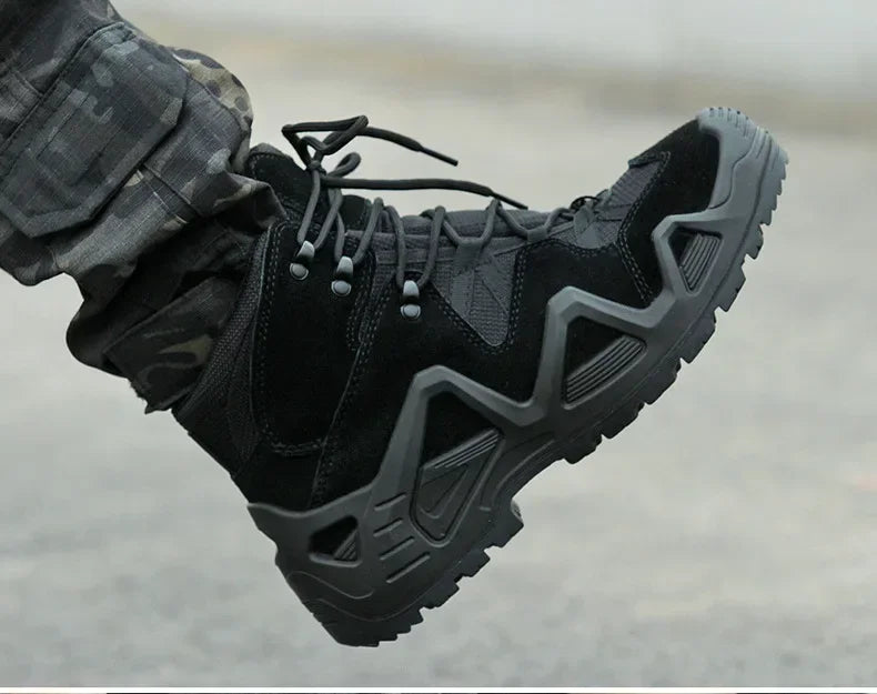 Men's Breathable Lace Up Tactical Hiking Boots