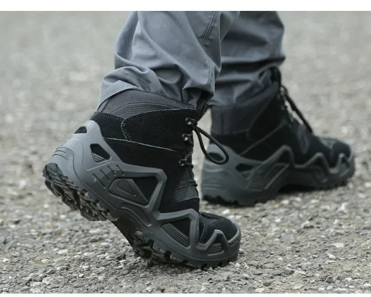 Men's Breathable Lace Up Tactical Hiking Boots