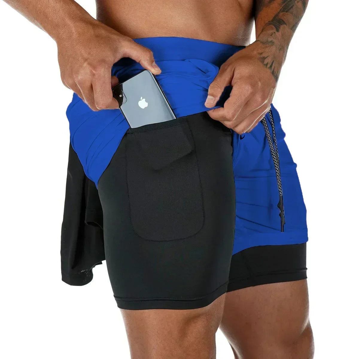 2 in 1 Men's Sports Shorts