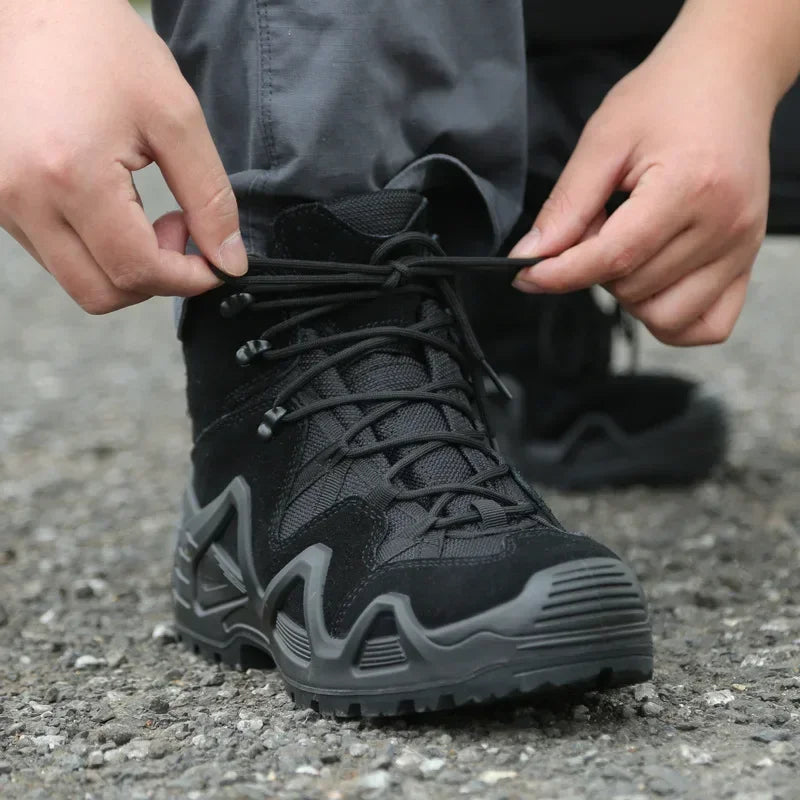 Men's Breathable Lace Up Tactical Hiking Boots