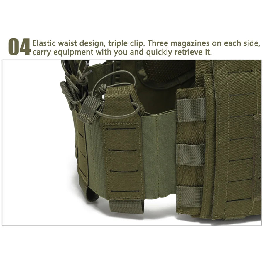 MOLLE Tactical Training Vest Waterproof quick-release