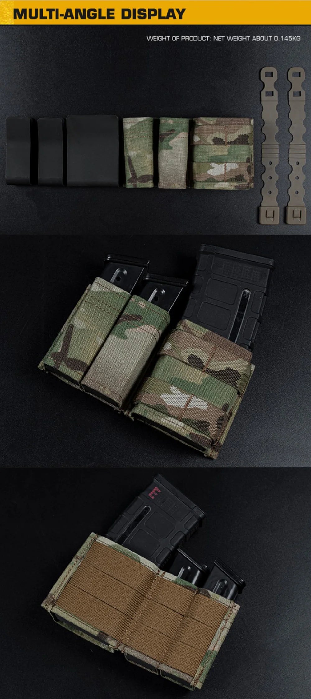 Double Dump Pouch with Flashlight Holster
