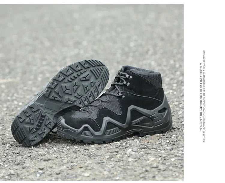Men's Breathable Lace Up Tactical Hiking Boots