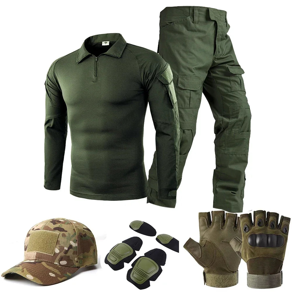 Tactical Camouflage Shirt & Pants Set