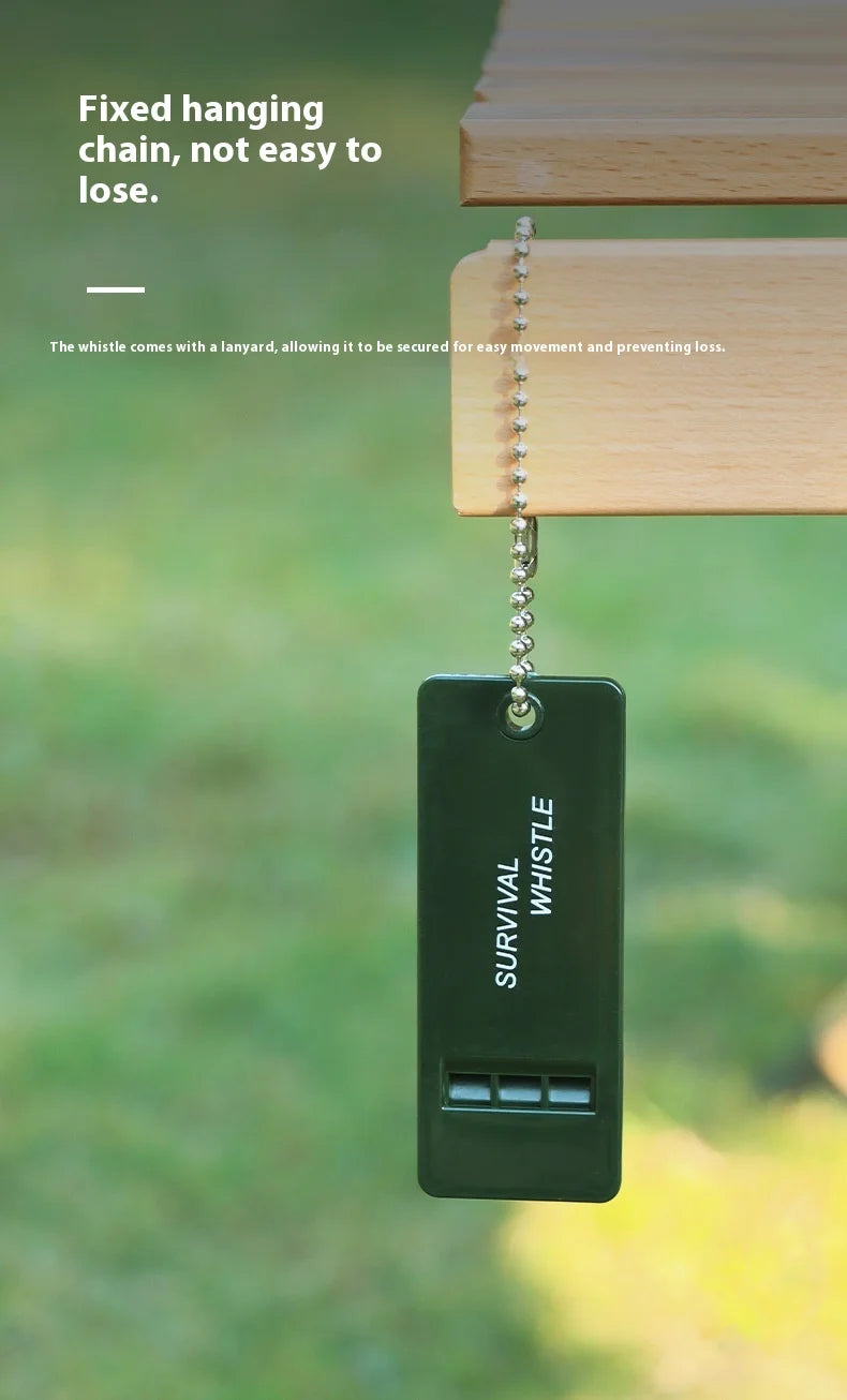 Emergency Whistle with LED Light & Compass