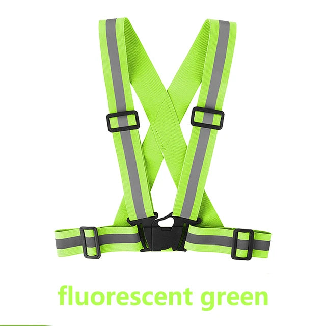 Adjustable Reflective Safety Vest Running & Cycling