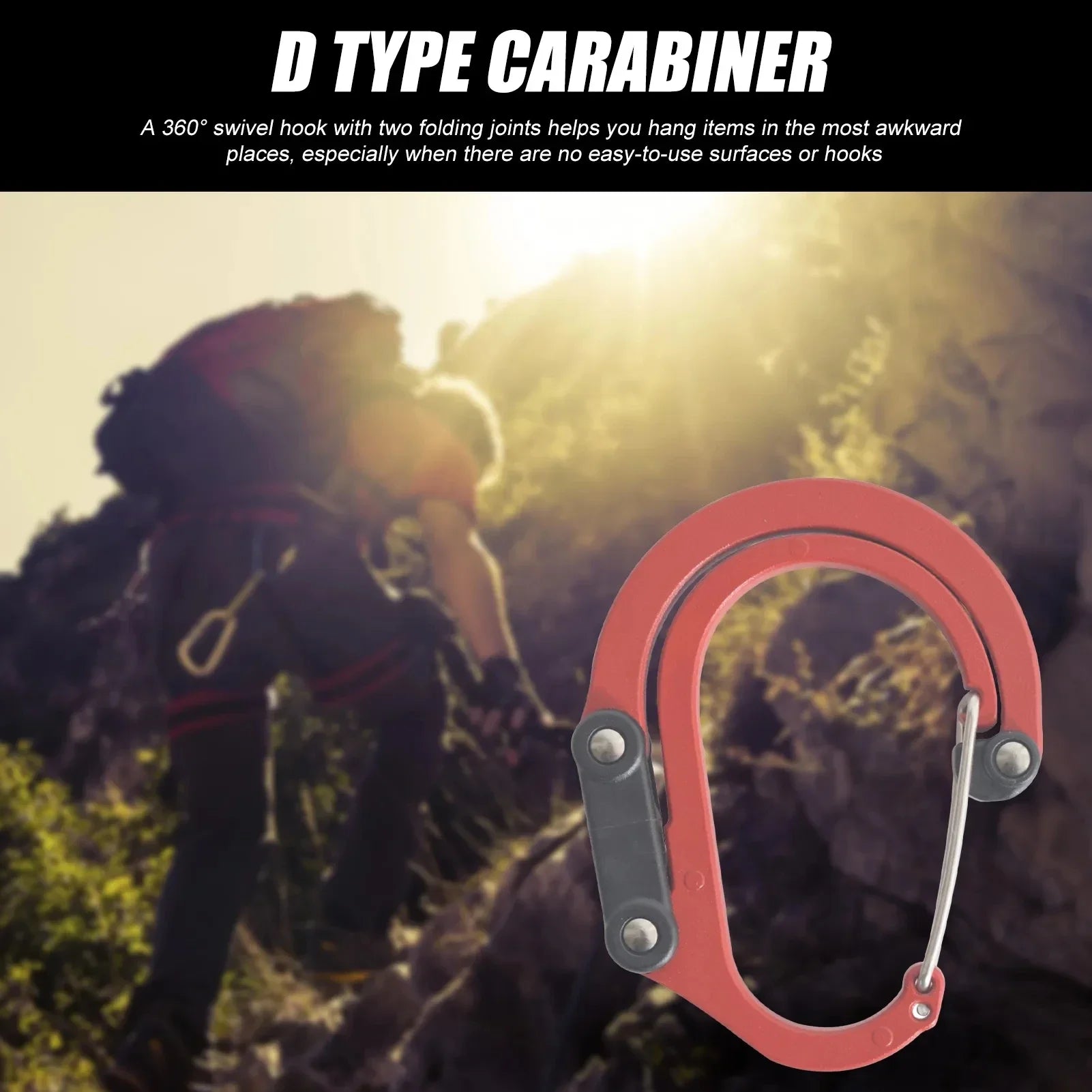 Hybrid Rotating Aluminum Carabiner