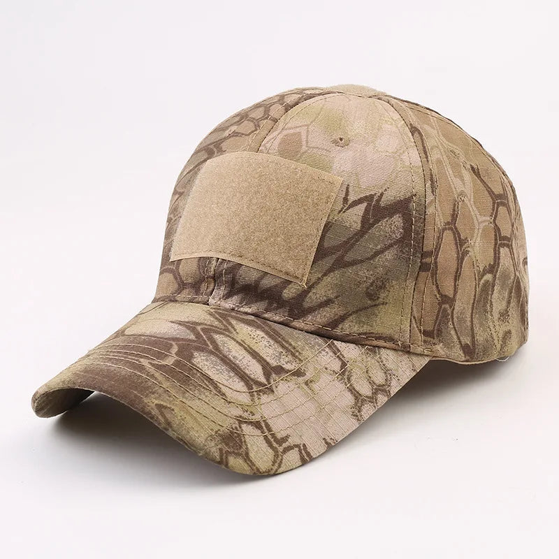 Camouflage Mesh Snapback Cap Adjustable Unisex