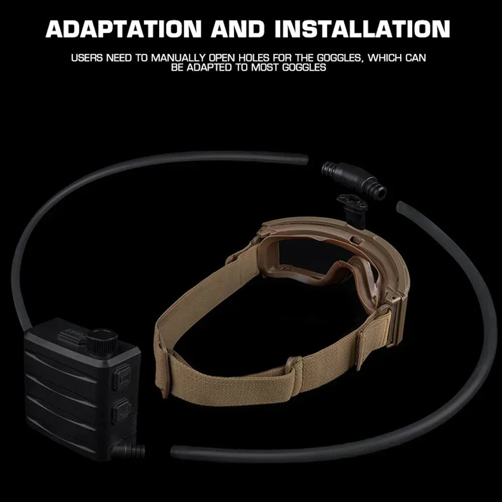 Tactical Goggle Defogger Fan Kit