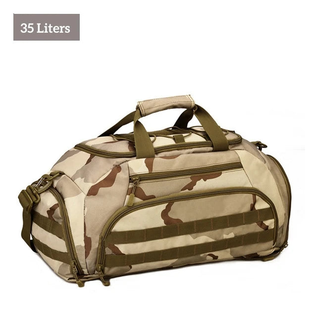 35/45l Tactical Gym Duffel Backpack Waterproof