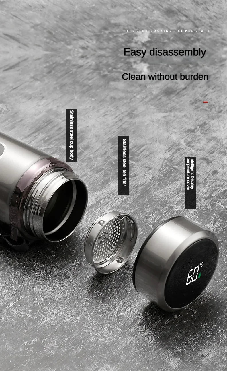 LED Temperature Stainless Steel Thermos