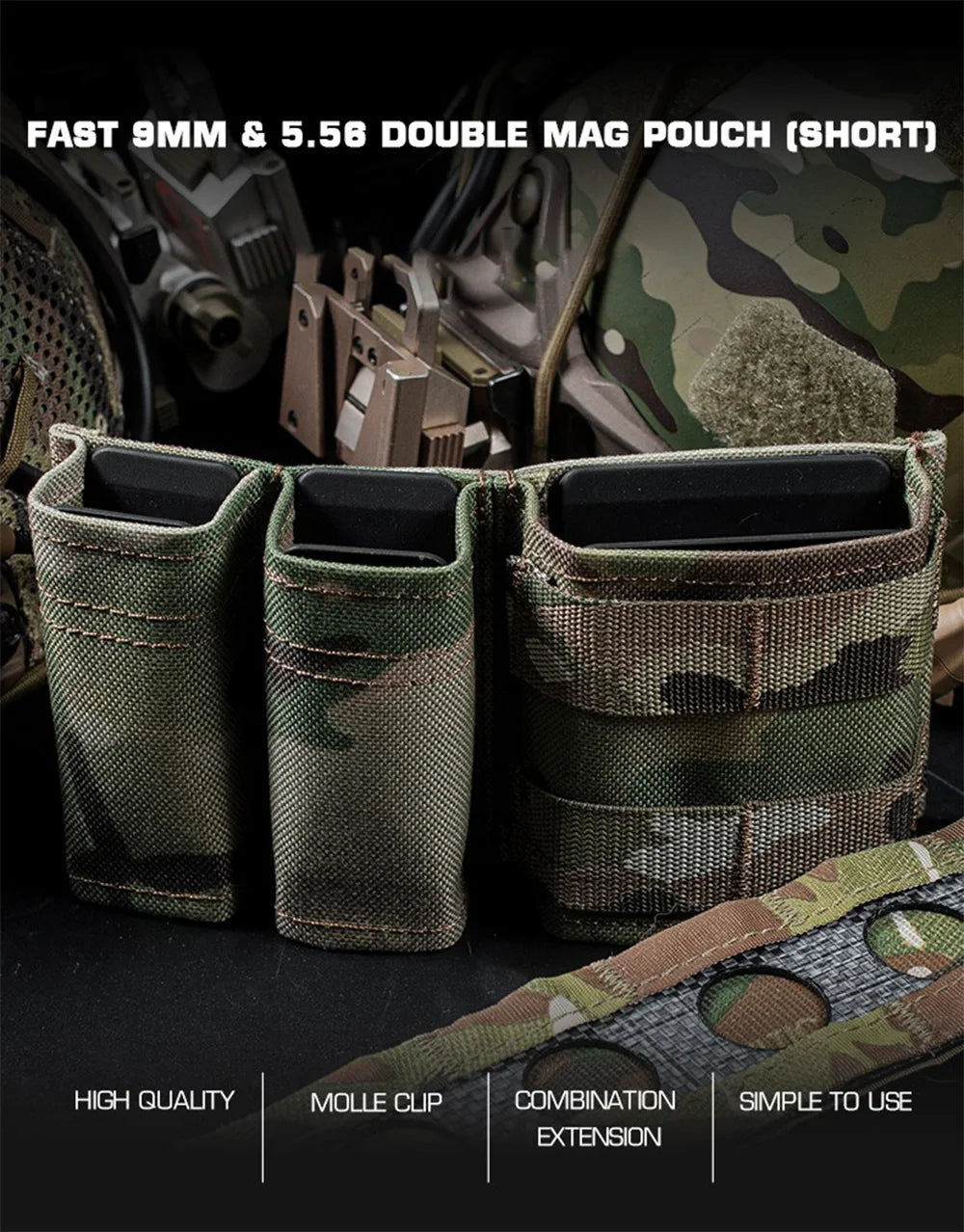 Double Dump Pouch with Flashlight Holster