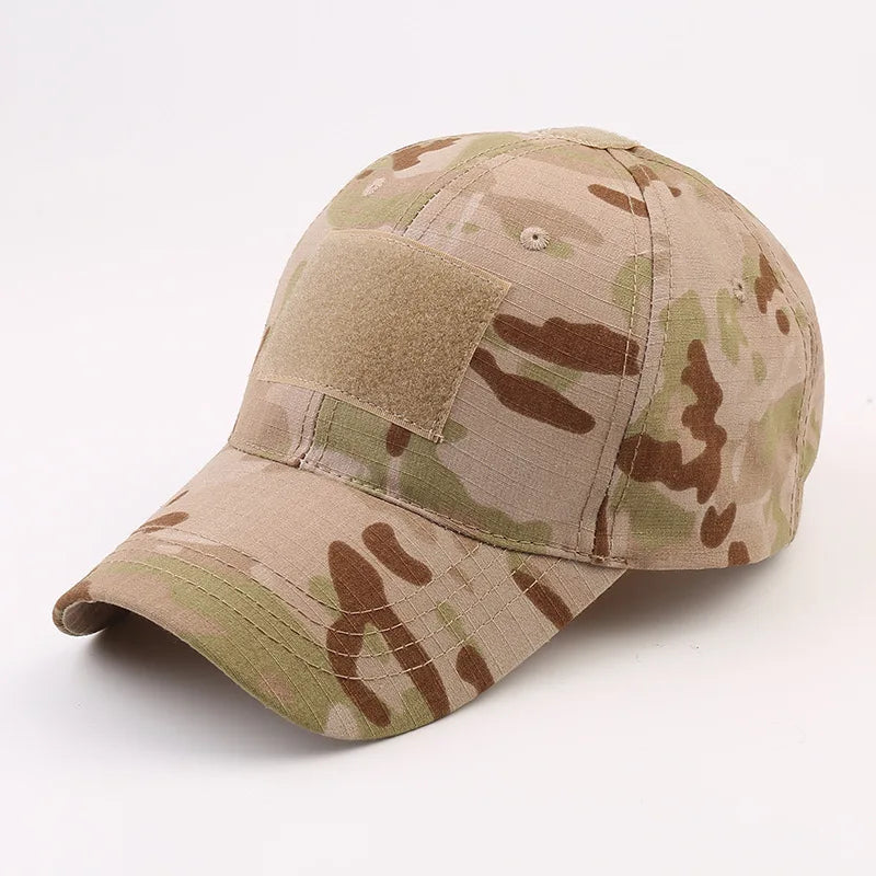 Camouflage Mesh Snapback Cap Adjustable Unisex