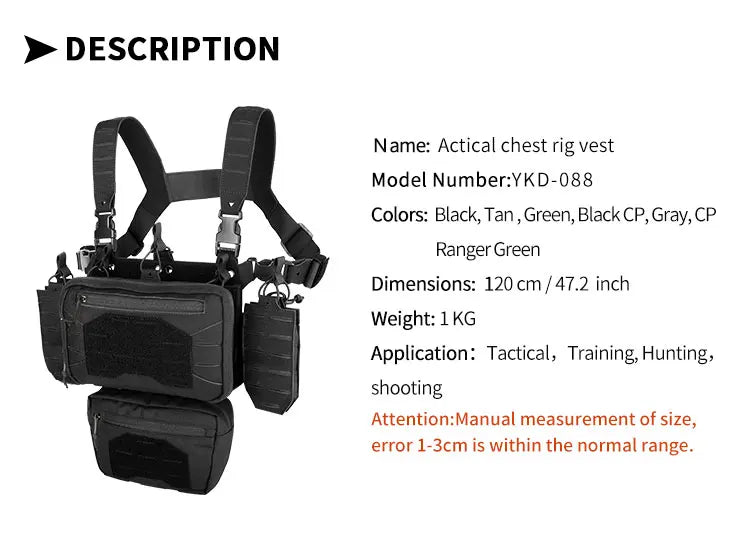 Camo MOLLE Chest Rig
