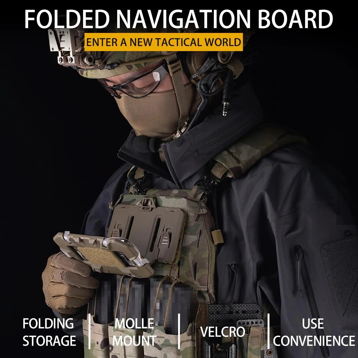 MOLLE Folded Navigation Board Phone Holder