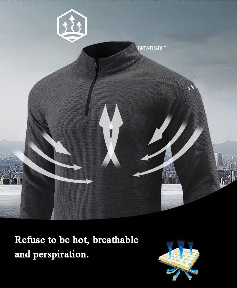 Men's Reflective Running Long Sleeve Tee